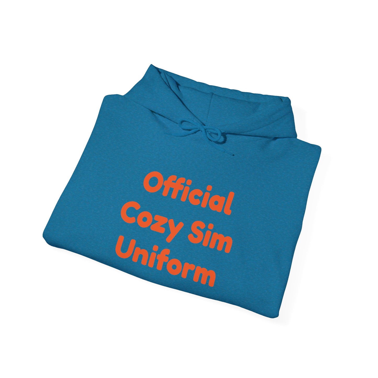 Cozy Sim Uniform Hoodie - Unisex Heavy Blend Sweatshirt for Gaming Enthusiasts