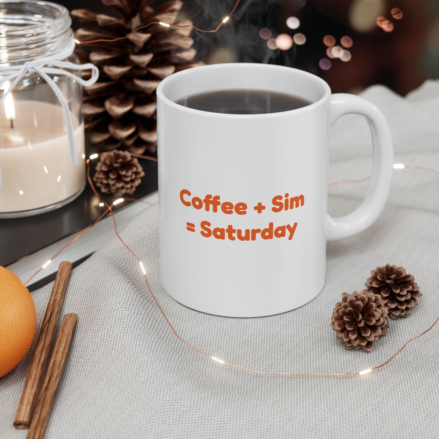 Fun Ceramic Mug - Perfect for Coffee Lovers and Relaxing Days