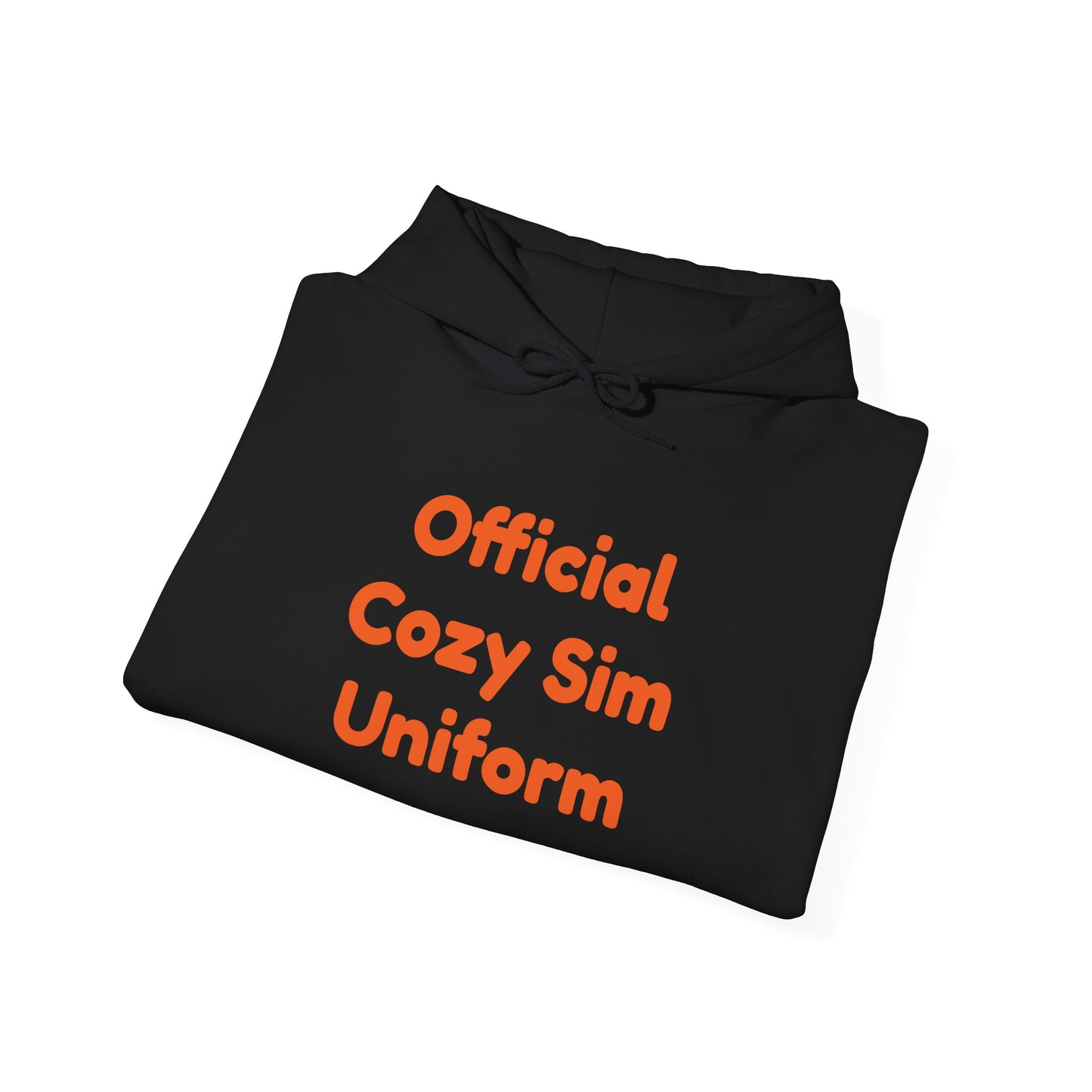 Cozy Sim Uniform Hoodie - Unisex Heavy Blend Sweatshirt for Gaming Enthusiasts