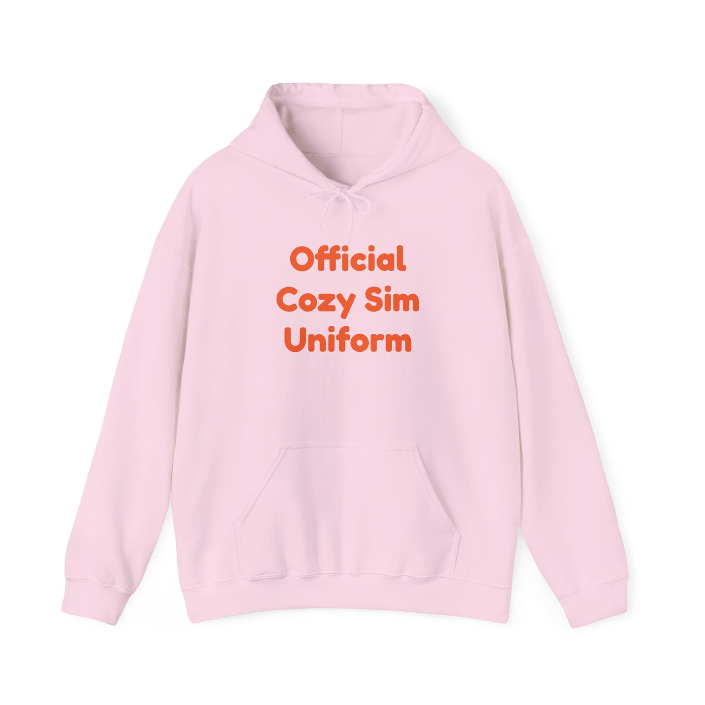 Cozy Sim Uniform Hoodie - Unisex Heavy Blend Sweatshirt for Gaming Enthusiasts