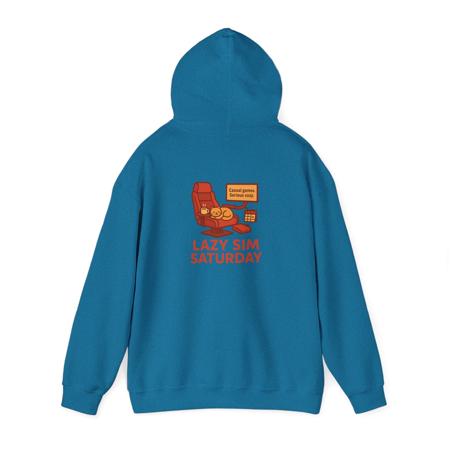 Cozy Sim Uniform Hoodie - Unisex Heavy Blend Sweatshirt for Gaming Enthusiasts