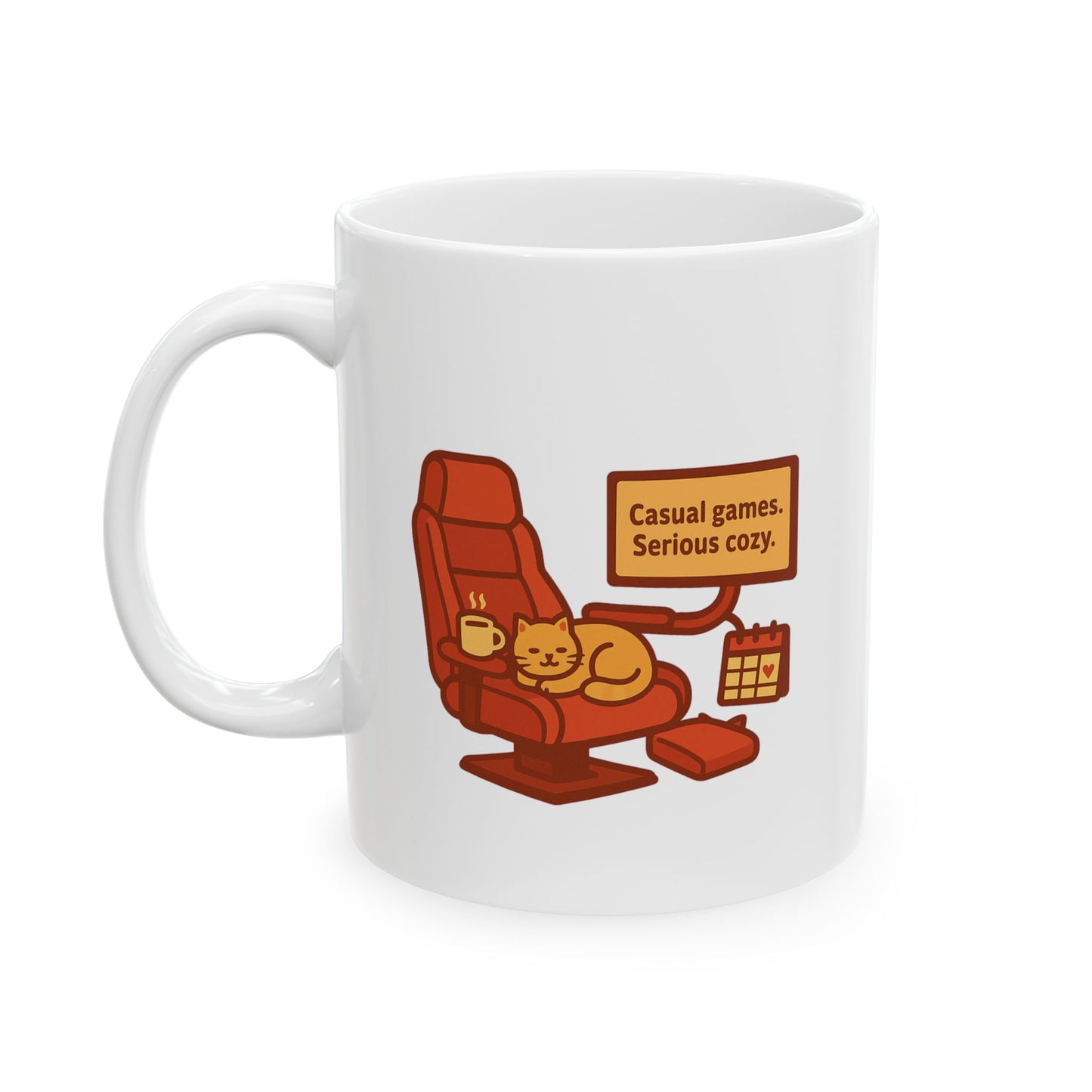 Fun Ceramic Mug - Perfect for Coffee Lovers and Relaxing Days