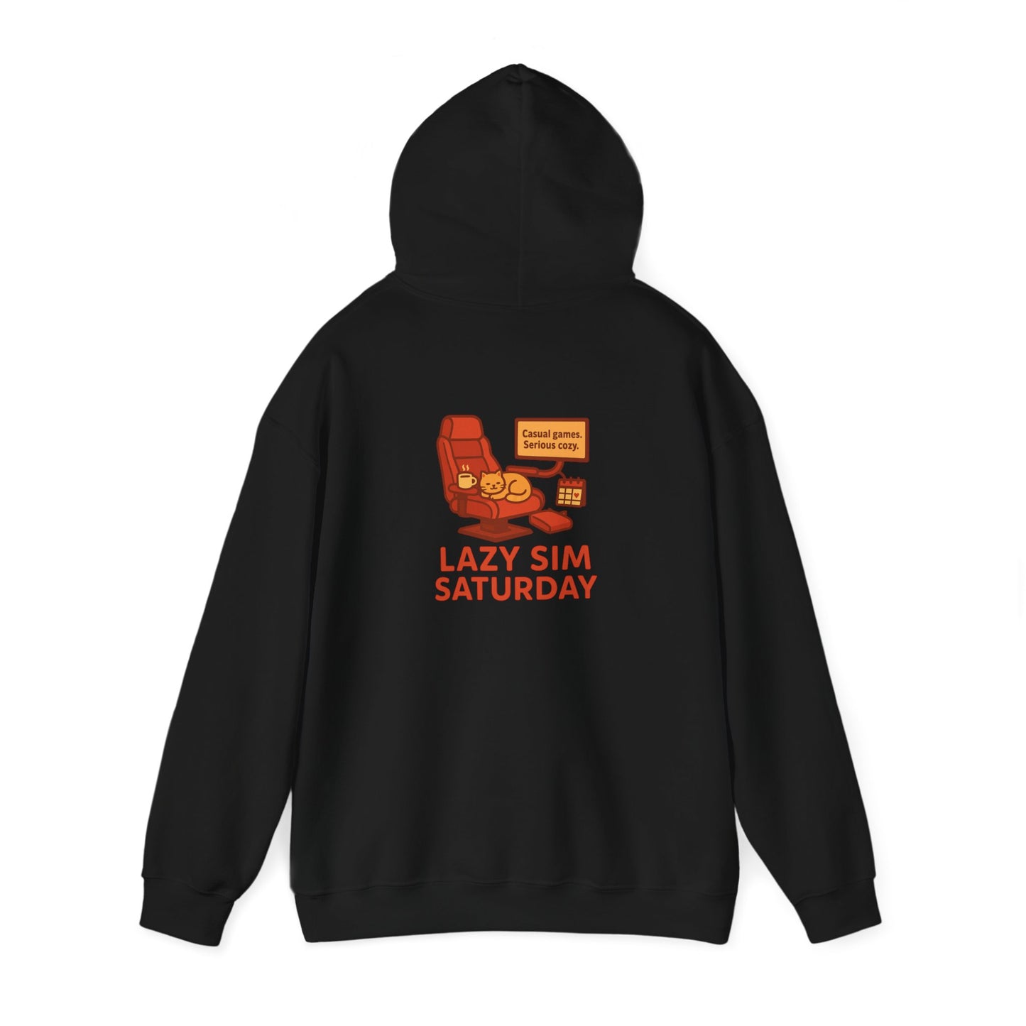 Cozy Sim Uniform Hoodie - Unisex Heavy Blend Sweatshirt for Gaming Enthusiasts