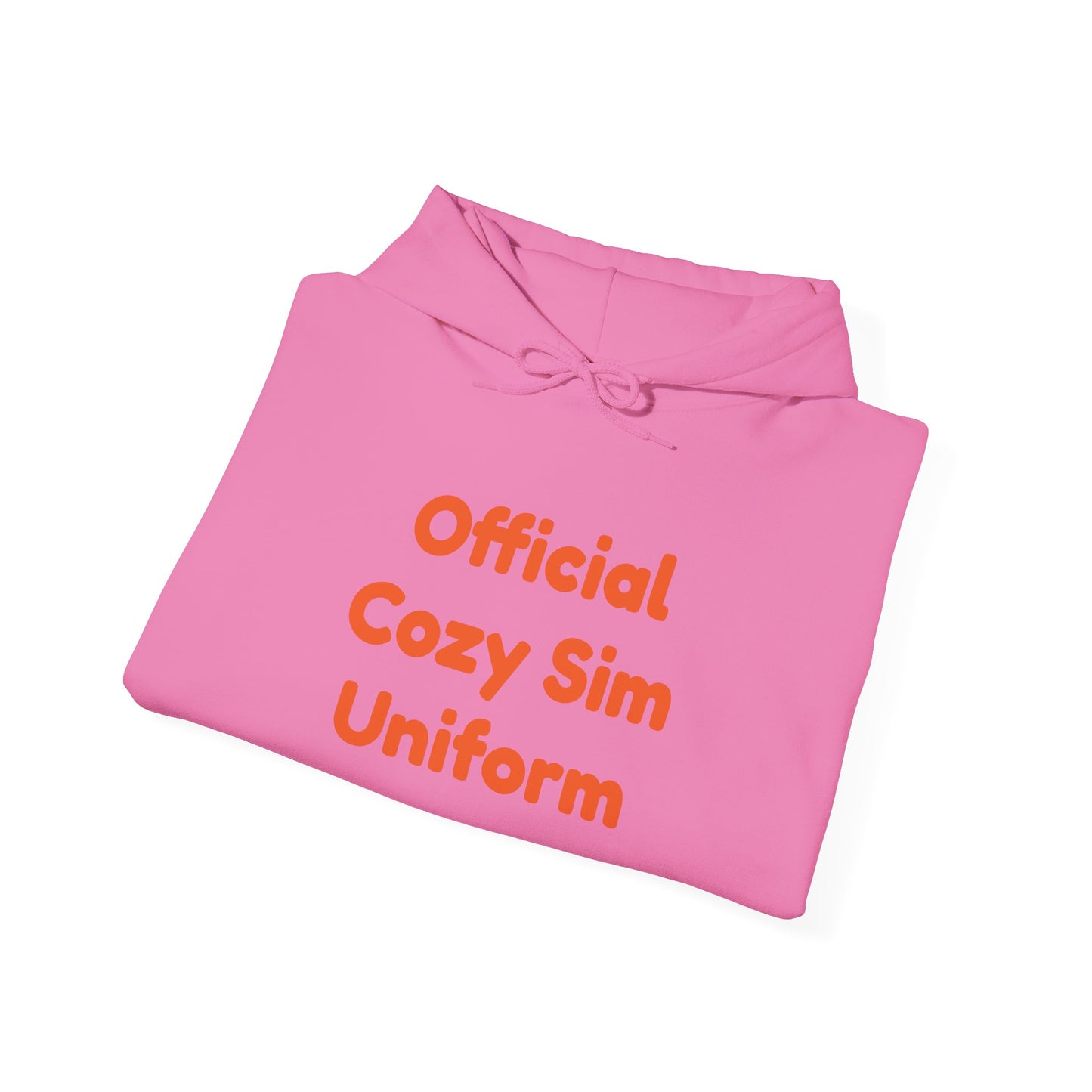 Cozy Sim Uniform Hoodie - Unisex Heavy Blend Sweatshirt for Gaming Enthusiasts