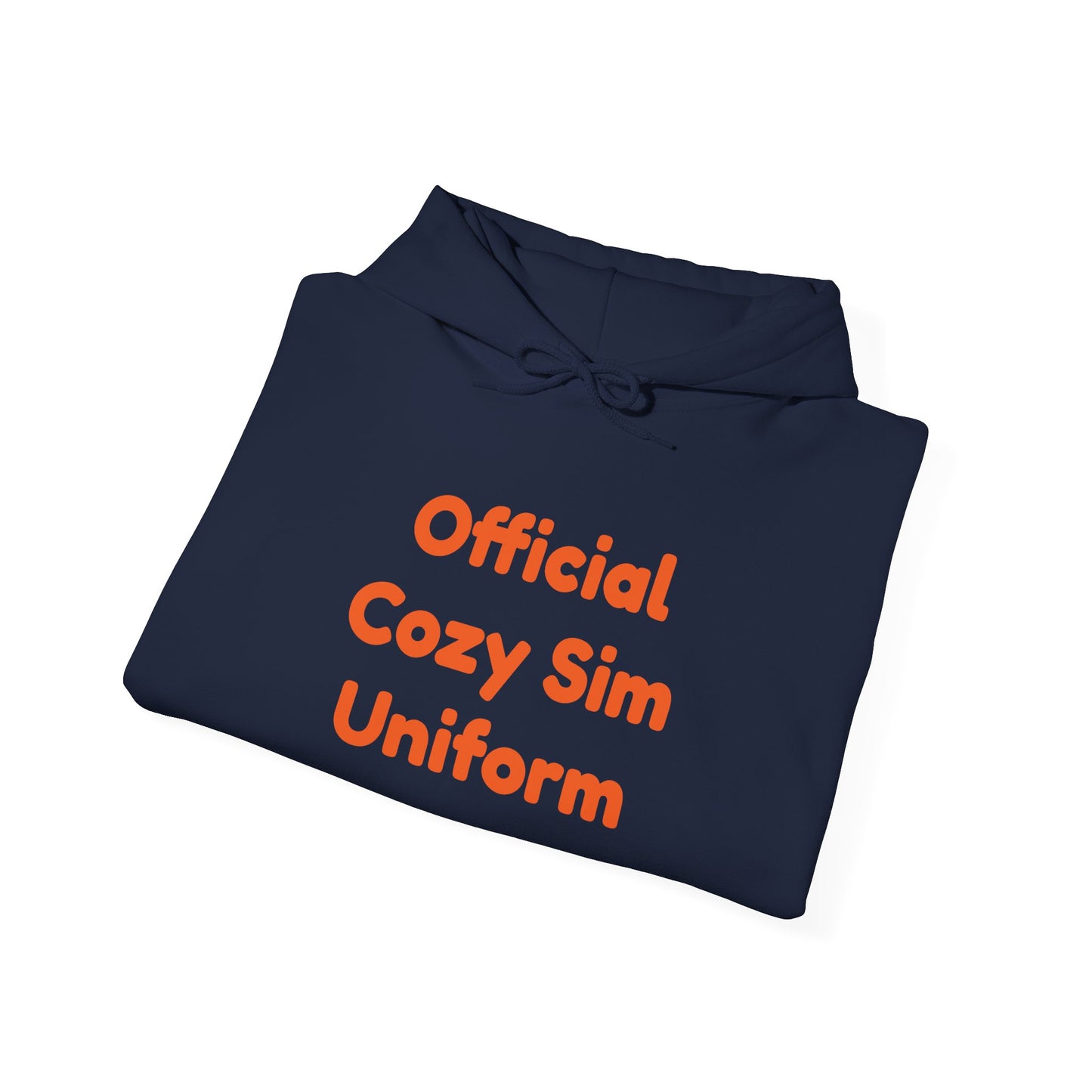 Cozy Sim Uniform Hoodie - Unisex Heavy Blend Sweatshirt for Gaming Enthusiasts