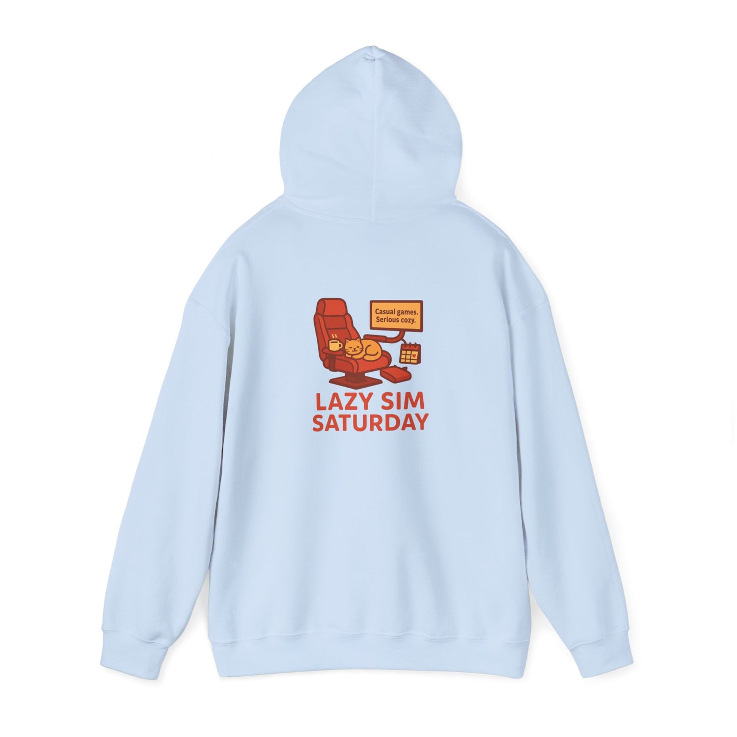 Cozy Sim Uniform Hoodie - Unisex Heavy Blend Sweatshirt for Gaming Enthusiasts