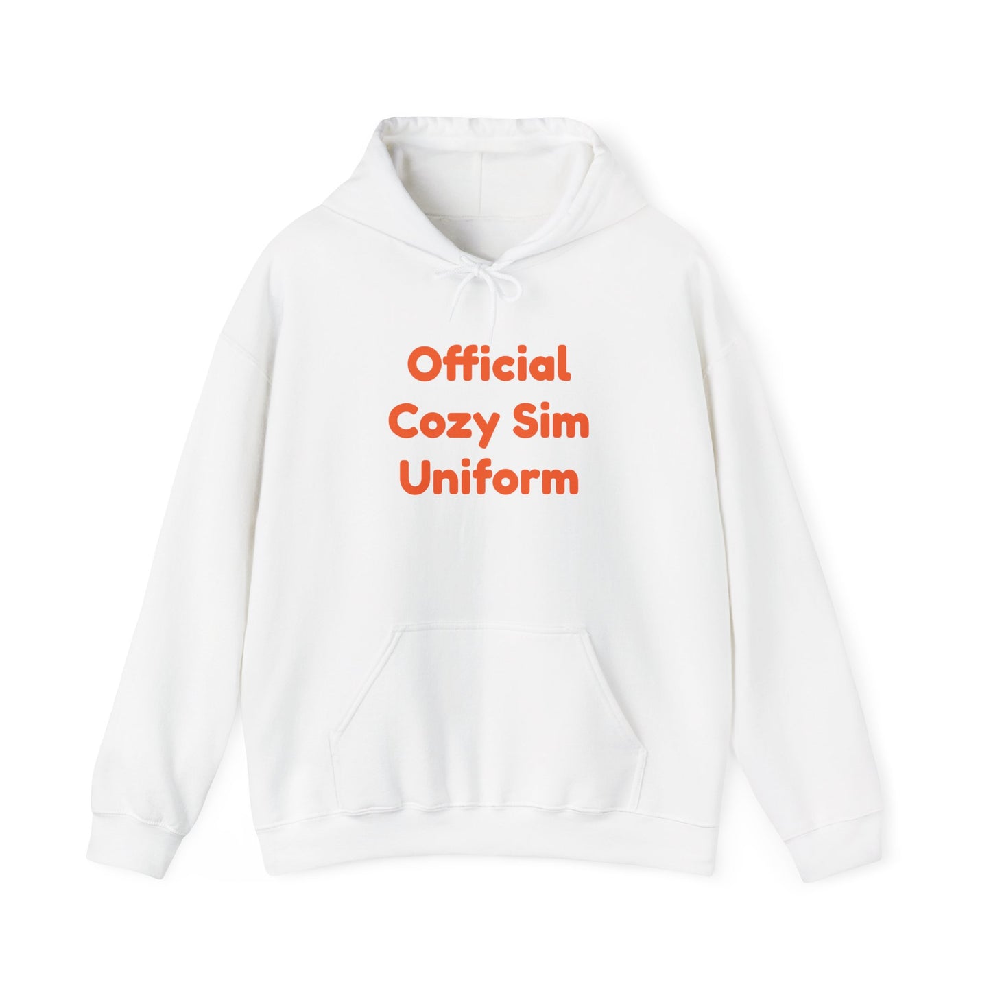 Cozy Sim Uniform Hoodie - Unisex Heavy Blend Sweatshirt for Gaming Enthusiasts