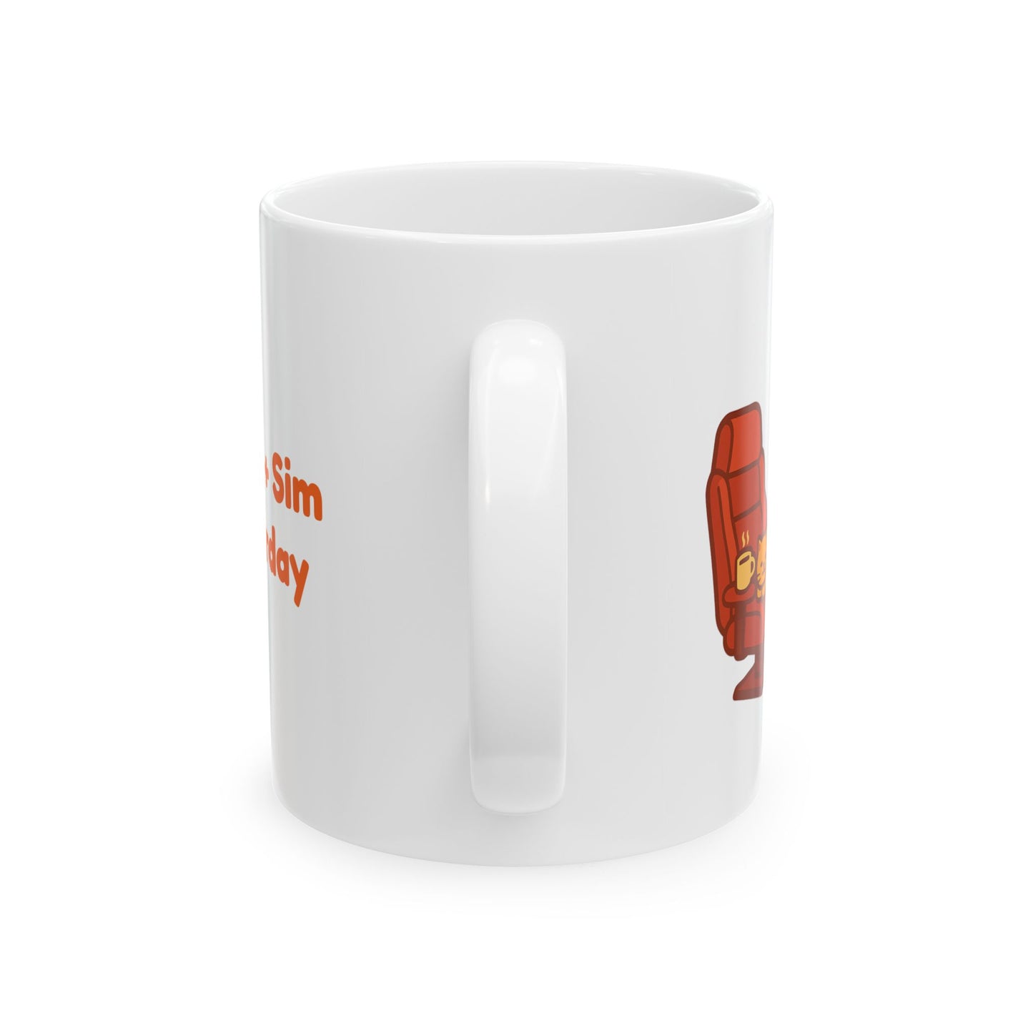 Fun Ceramic Mug - Perfect for Coffee Lovers and Relaxing Days