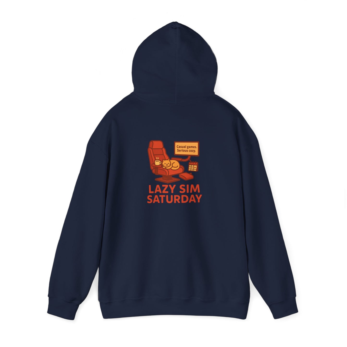 Cozy Sim Uniform Hoodie - Unisex Heavy Blend Sweatshirt for Gaming Enthusiasts