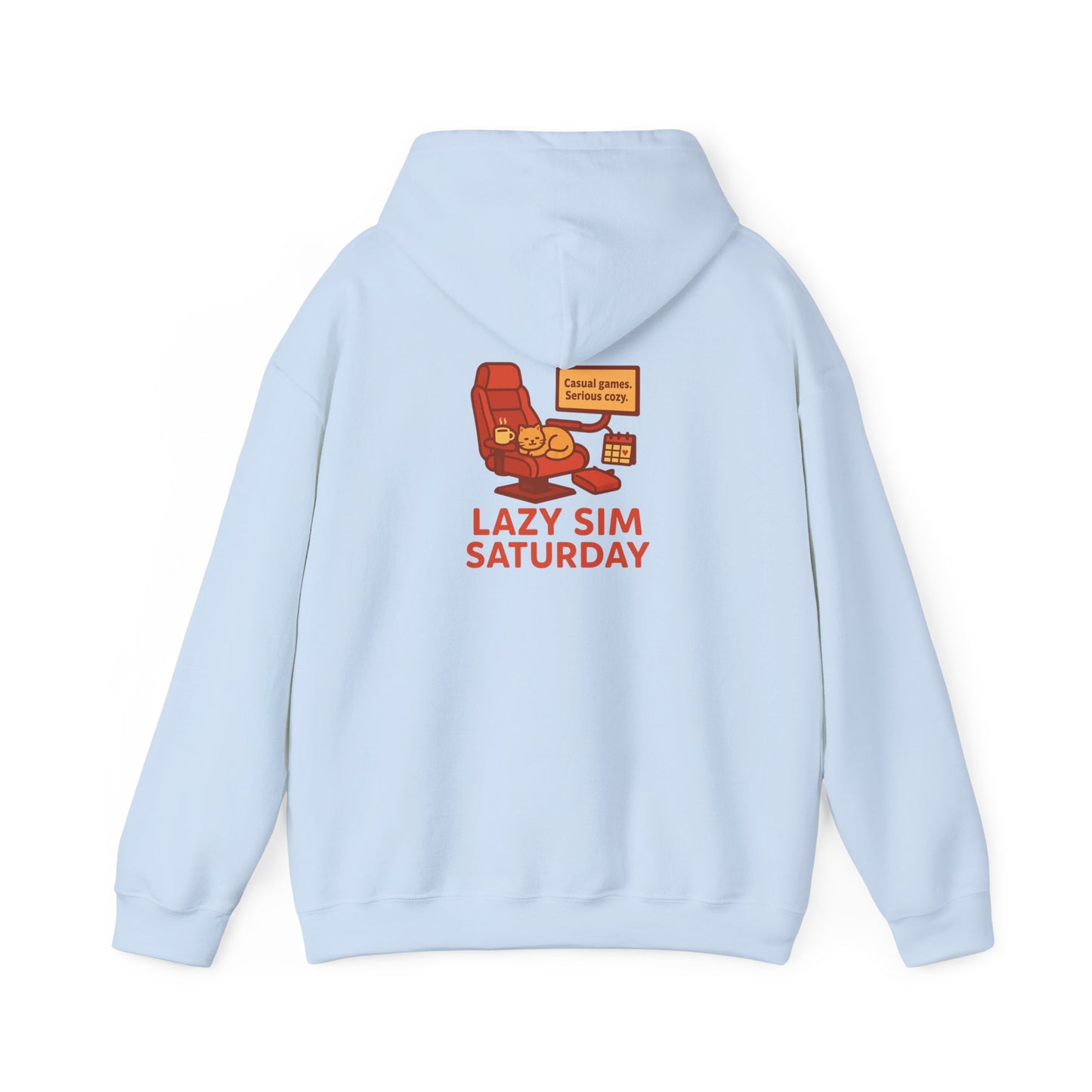Cozy Sim Uniform Hoodie - Unisex Heavy Blend Sweatshirt for Gaming Enthusiasts