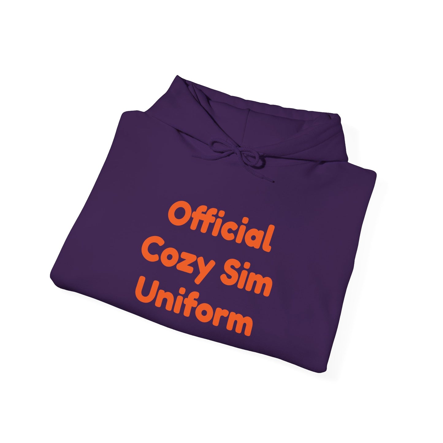 Cozy Sim Uniform Hoodie - Unisex Heavy Blend Sweatshirt for Gaming Enthusiasts