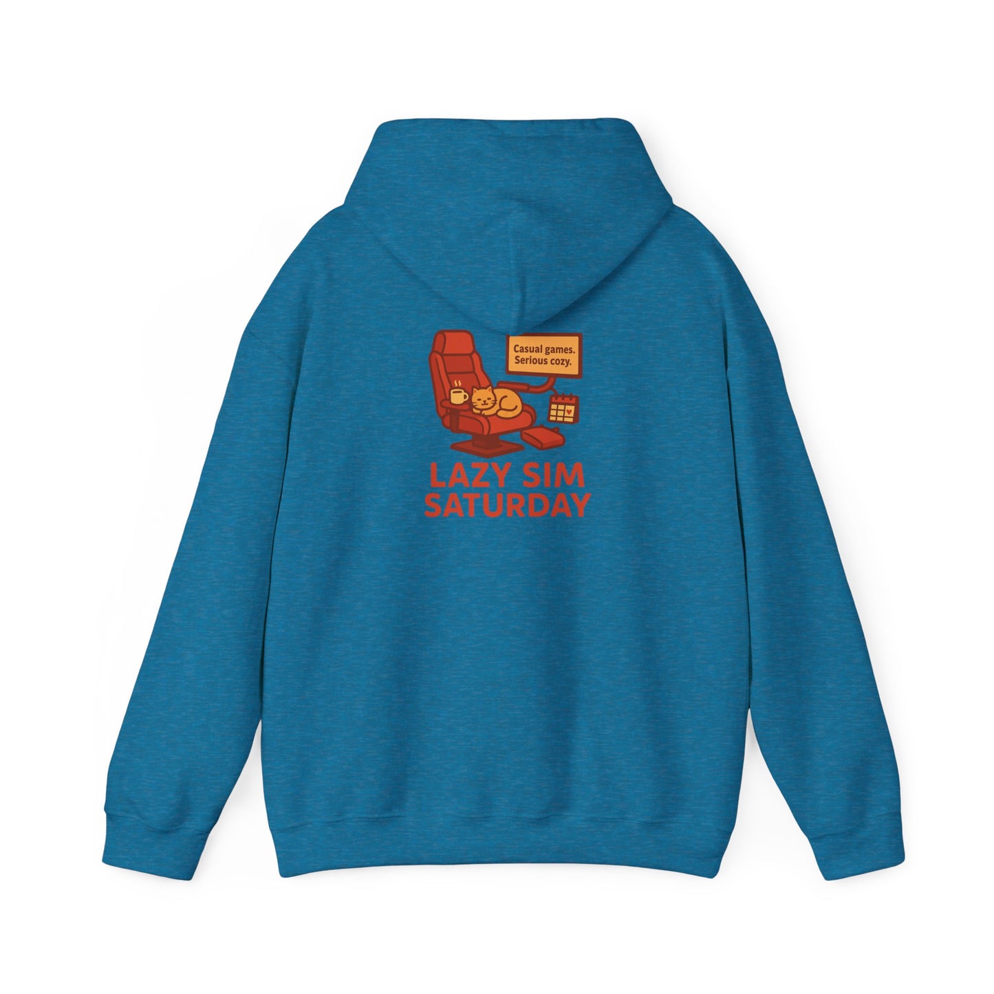 Cozy Sim Uniform Hoodie - Unisex Heavy Blend Sweatshirt for Gaming Enthusiasts
