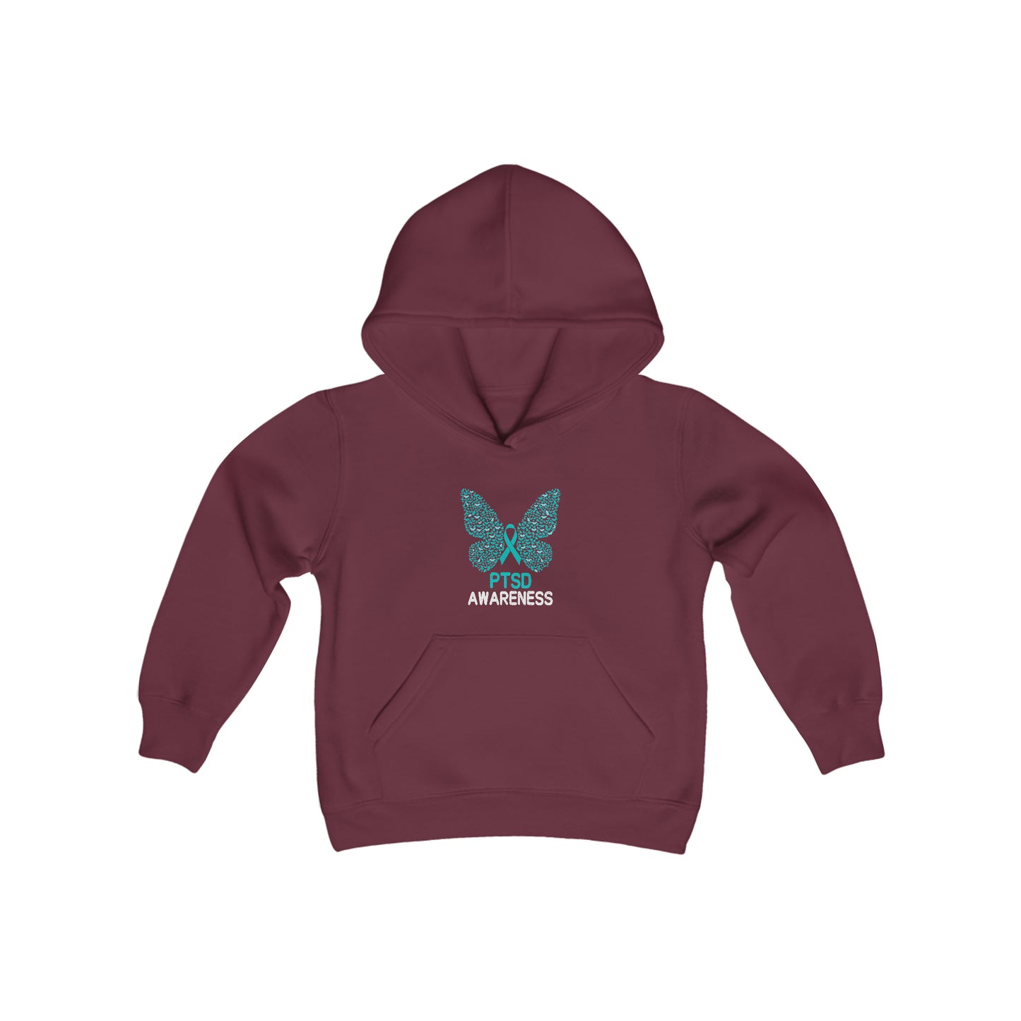 PTSD Awareness Youth Heavy Blend Hooded Sweatshirt