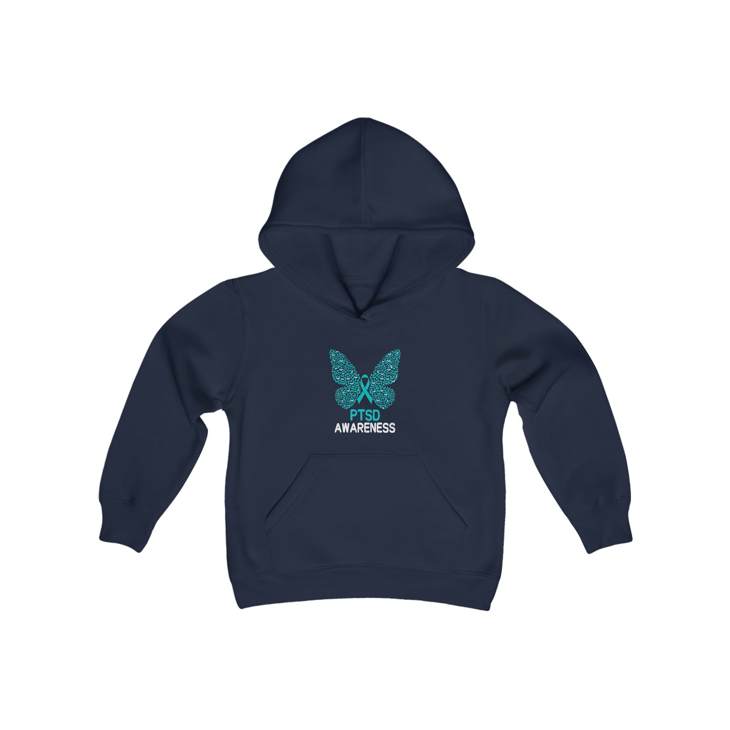 PTSD Awareness Youth Heavy Blend Hooded Sweatshirt