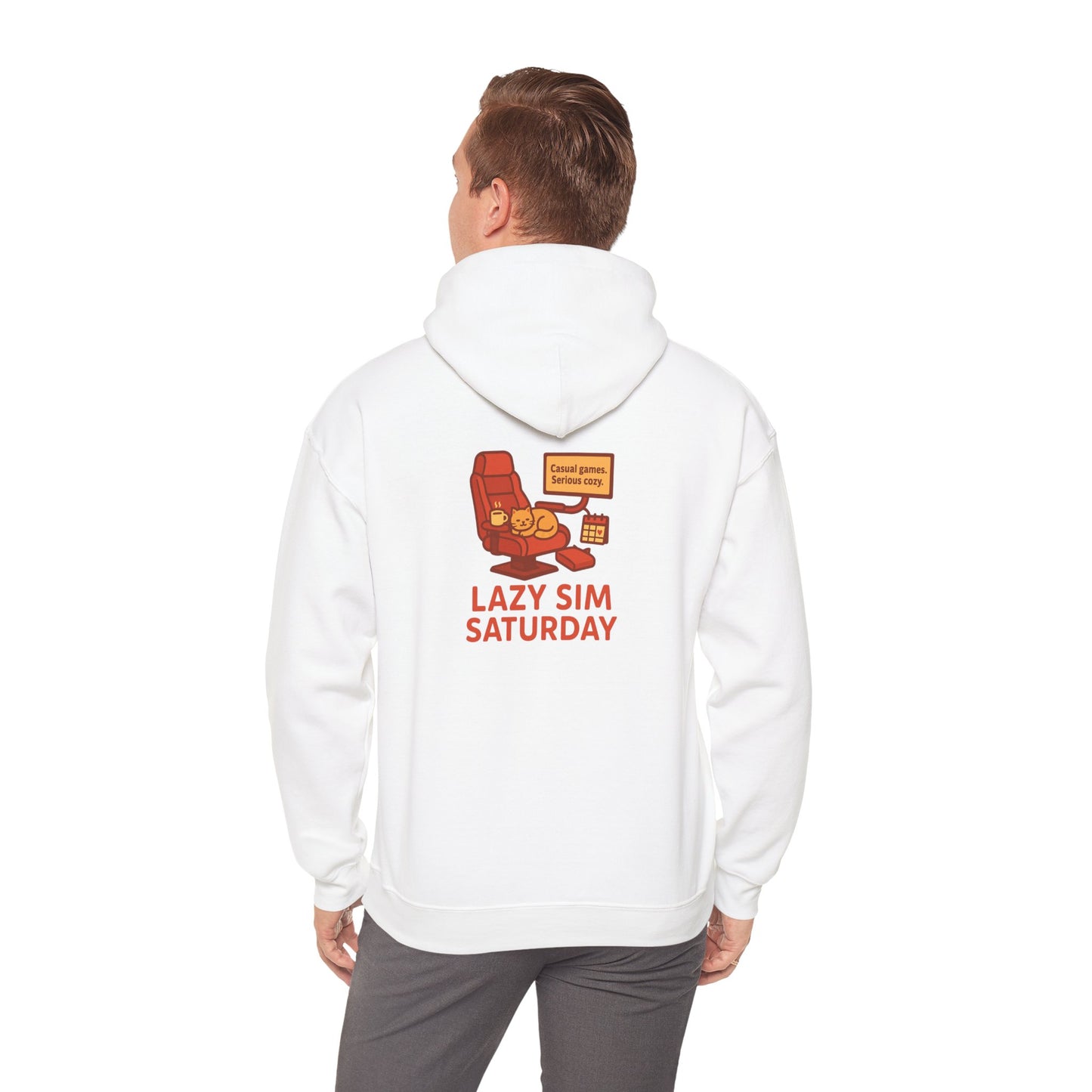 Cozy Sim Uniform Hoodie - Unisex Heavy Blend Sweatshirt for Gaming Enthusiasts