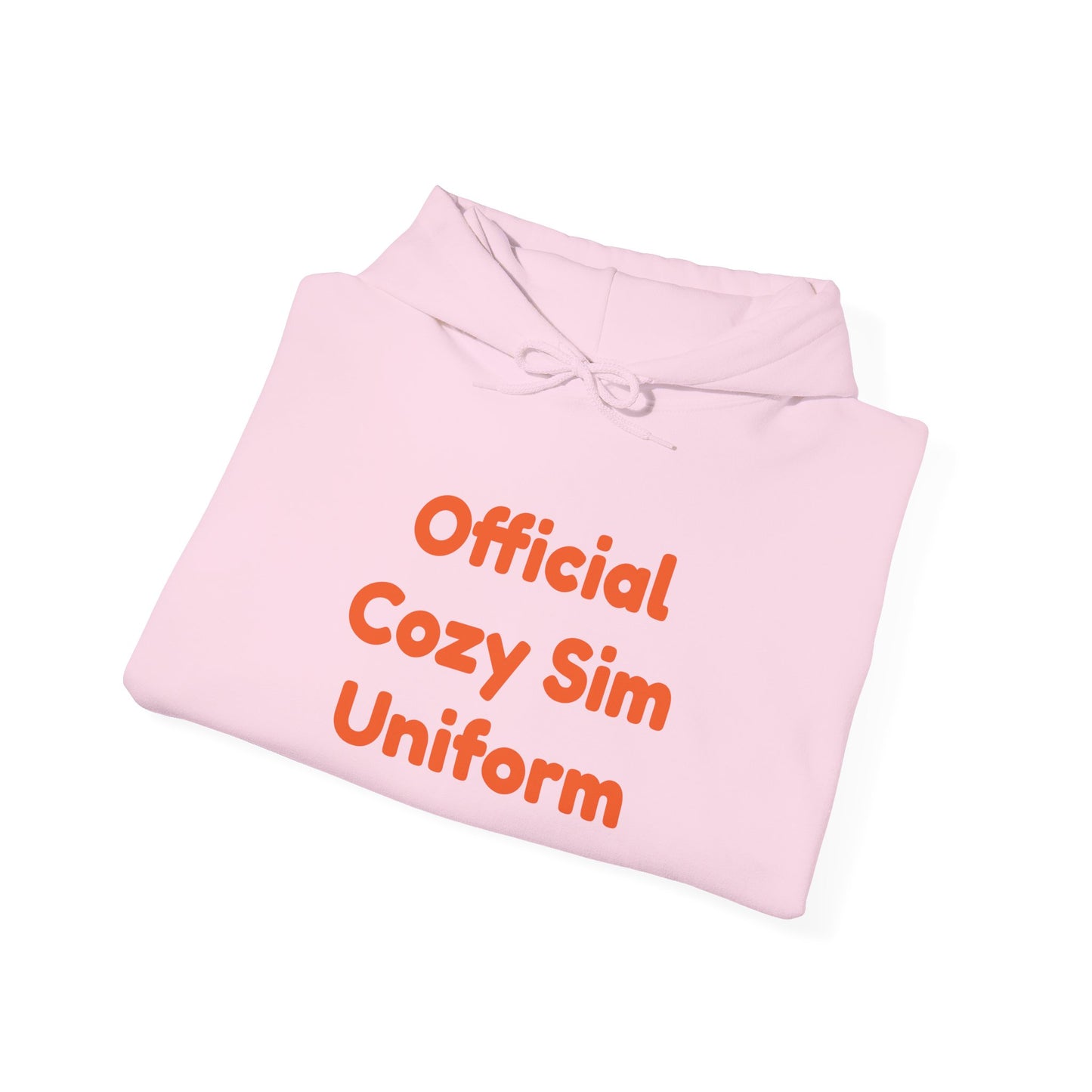 Cozy Sim Uniform Hoodie - Unisex Heavy Blend Sweatshirt for Gaming Enthusiasts