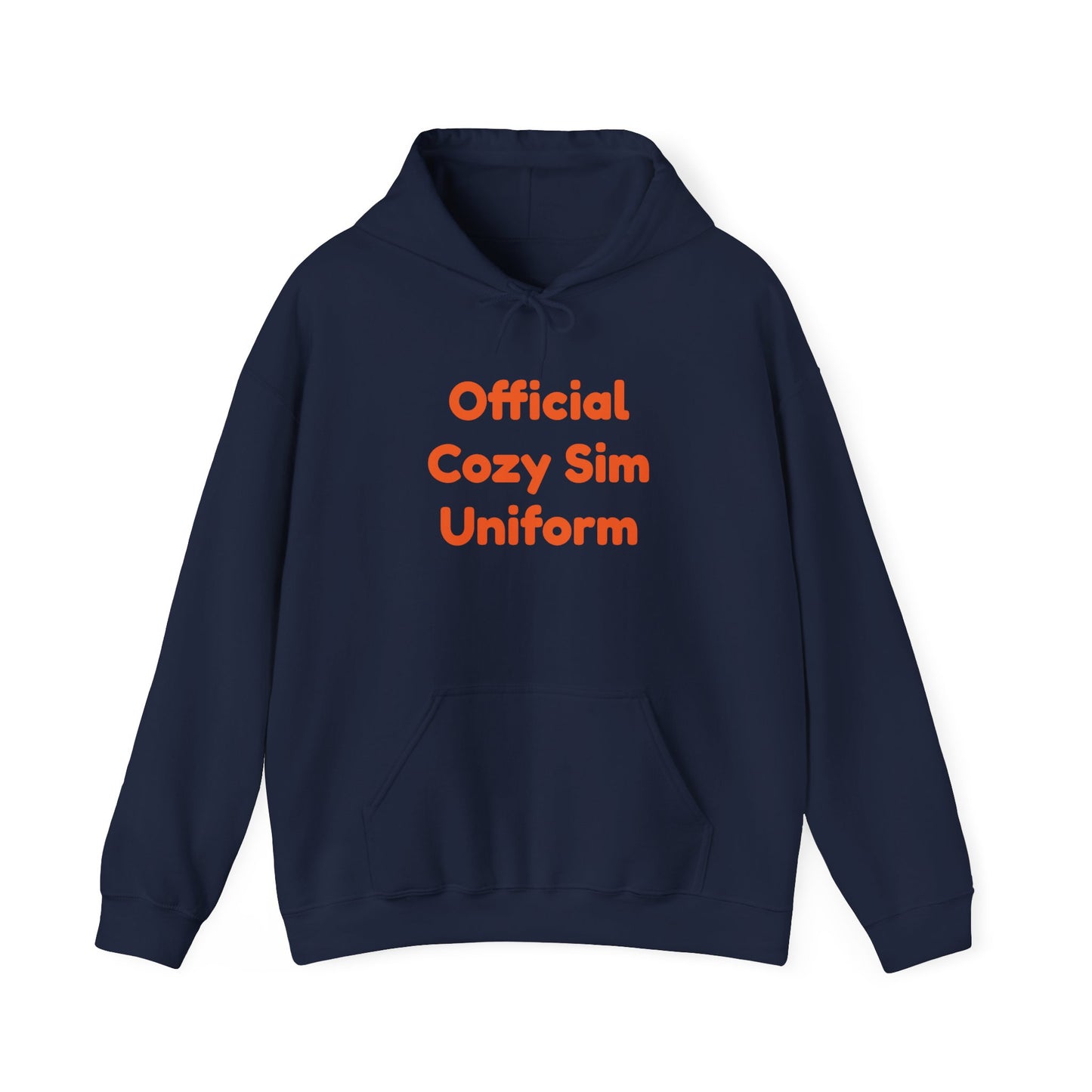 Cozy Sim Uniform Hoodie - Unisex Heavy Blend Sweatshirt for Gaming Enthusiasts