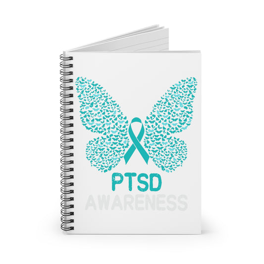 PTSD Awareness Spiral Notebook - Ruled Line