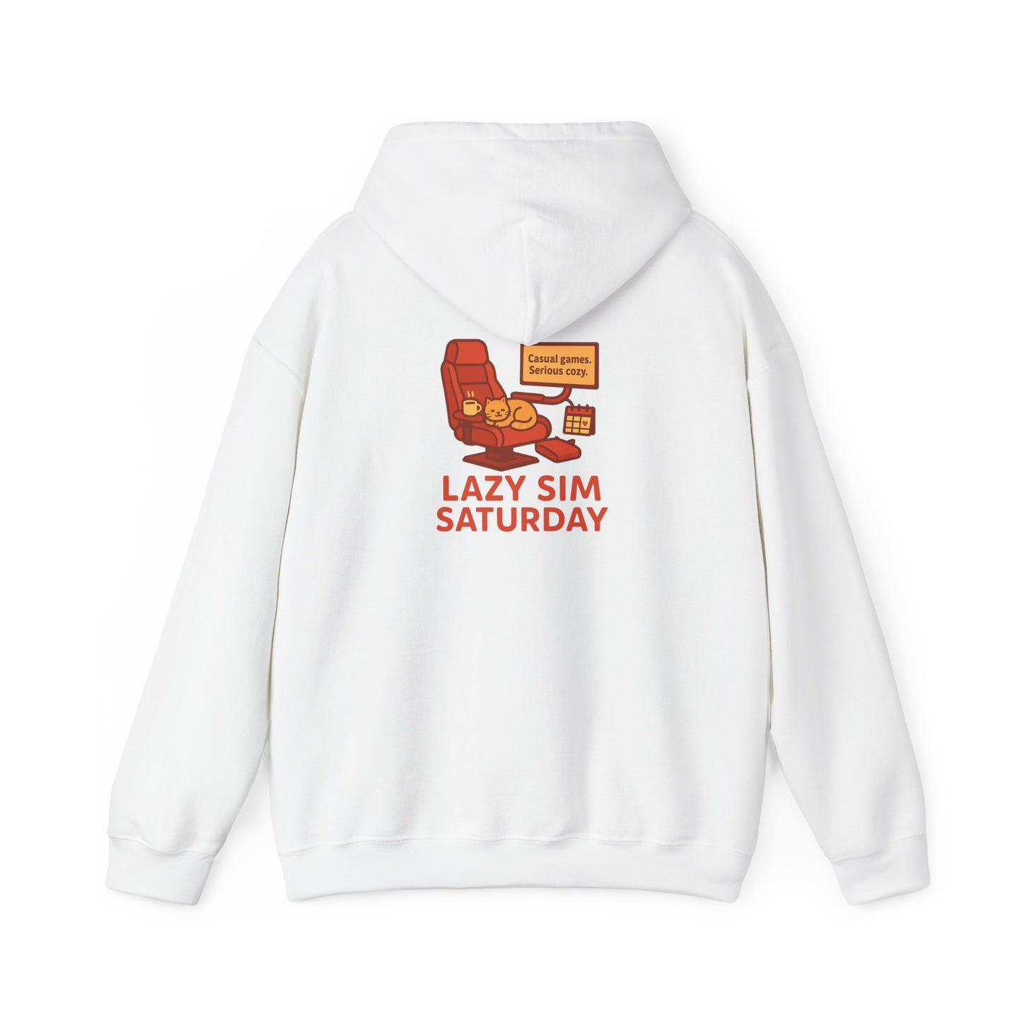 Cozy Sim Uniform Hoodie - Unisex Heavy Blend Sweatshirt for Gaming Enthusiasts