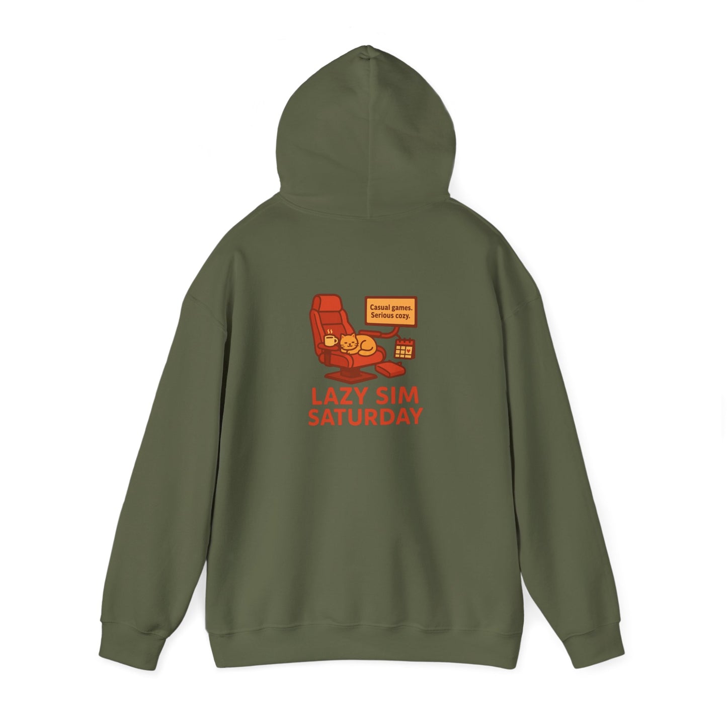 Cozy Sim Uniform Hoodie - Unisex Heavy Blend Sweatshirt for Gaming Enthusiasts
