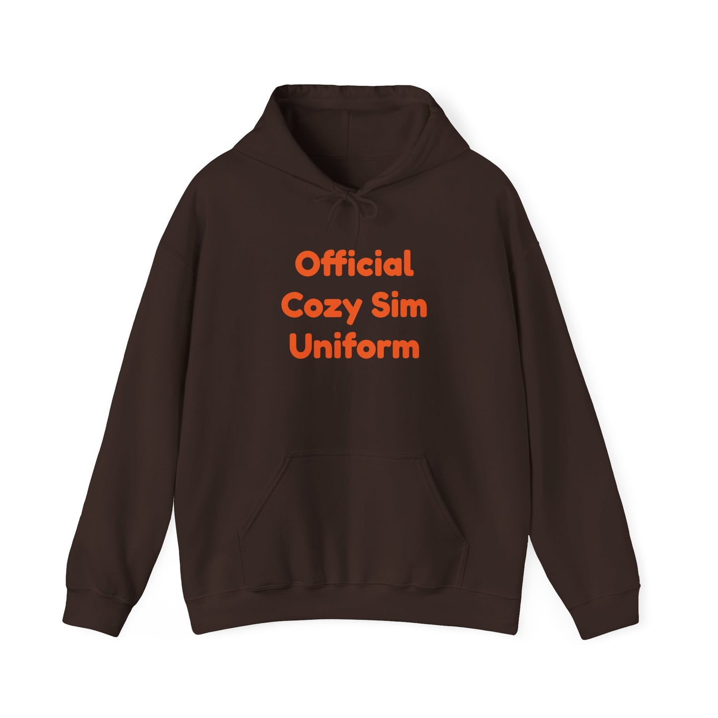 Cozy Sim Uniform Hoodie - Unisex Heavy Blend Sweatshirt for Gaming Enthusiasts