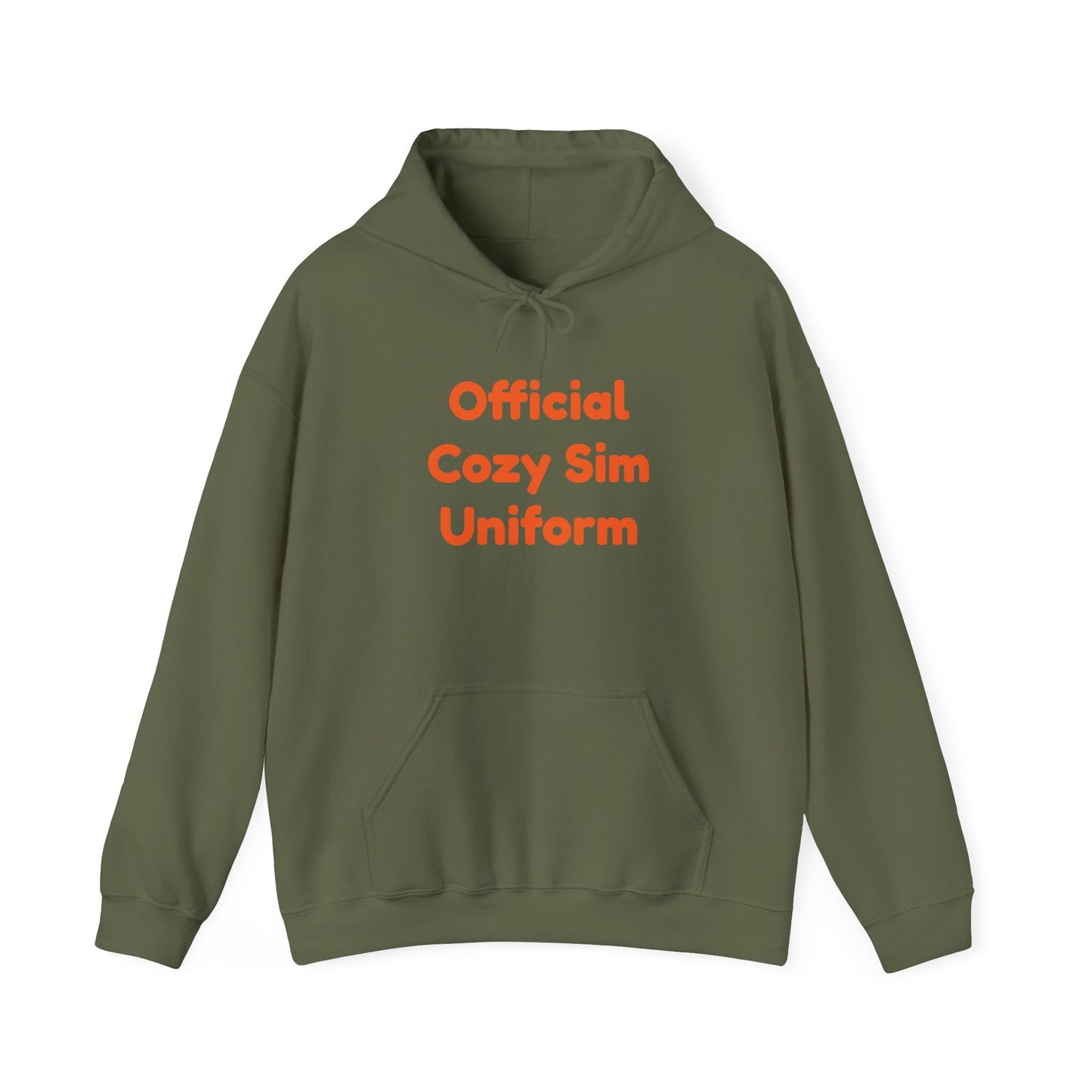 Cozy Sim Uniform Hoodie - Unisex Heavy Blend Sweatshirt for Gaming Enthusiasts
