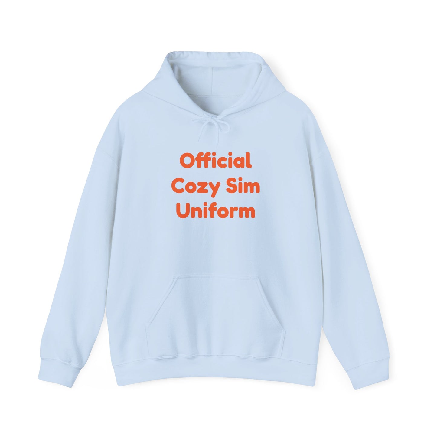 Cozy Sim Uniform Hoodie - Unisex Heavy Blend Sweatshirt for Gaming Enthusiasts