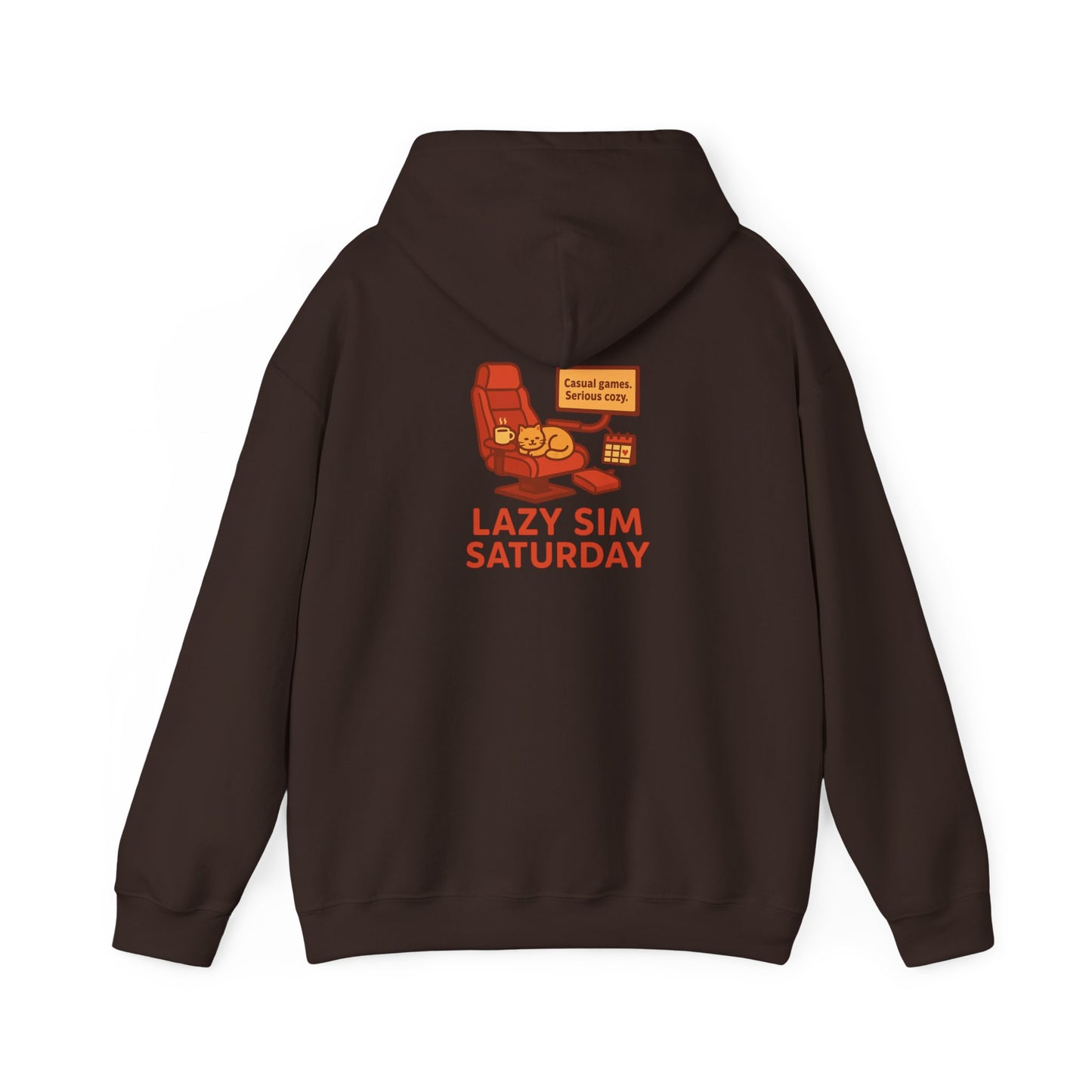 Cozy Sim Uniform Hoodie - Unisex Heavy Blend Sweatshirt for Gaming Enthusiasts