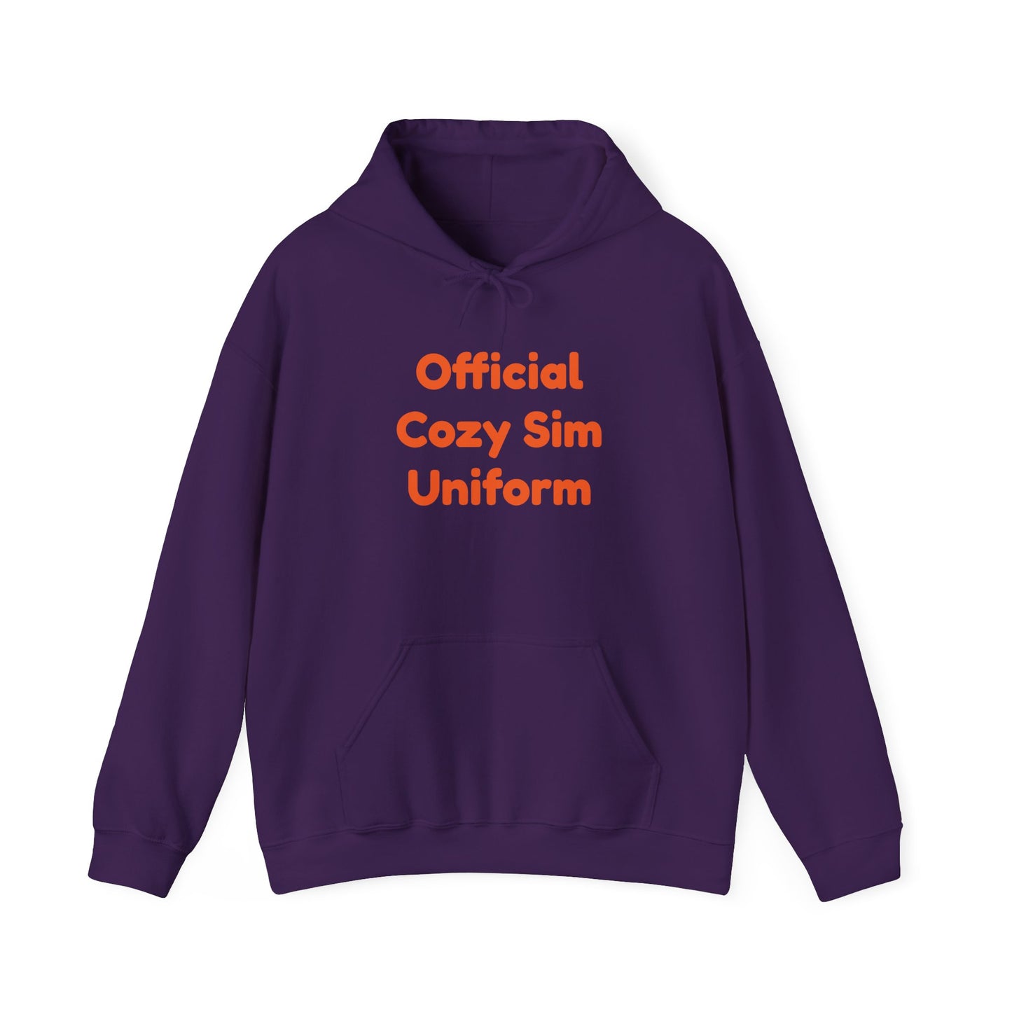 Cozy Sim Uniform Hoodie - Unisex Heavy Blend Sweatshirt for Gaming Enthusiasts
