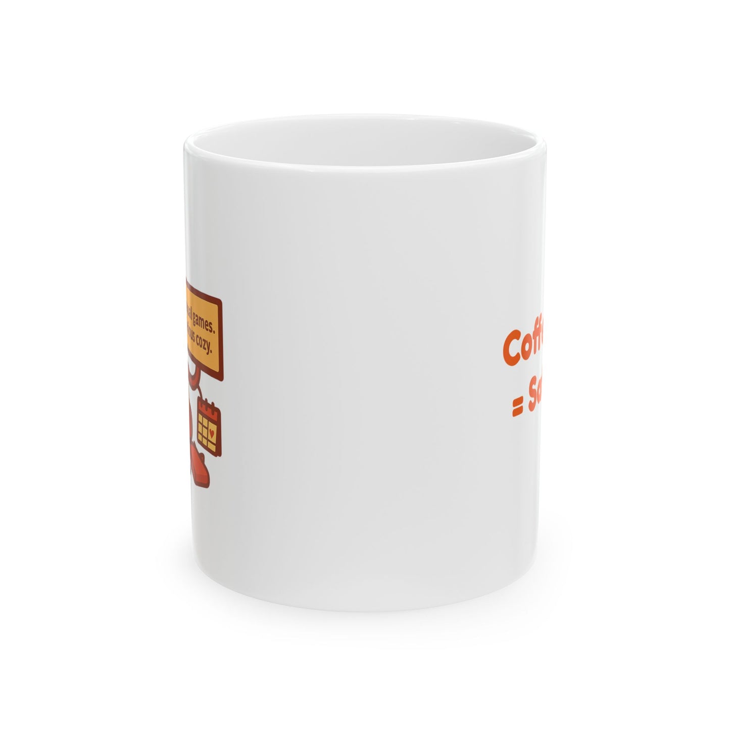 Fun Ceramic Mug - Perfect for Coffee Lovers and Relaxing Days