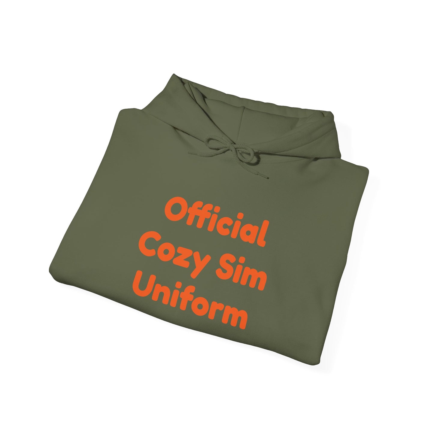 Cozy Sim Uniform Hoodie - Unisex Heavy Blend Sweatshirt for Gaming Enthusiasts