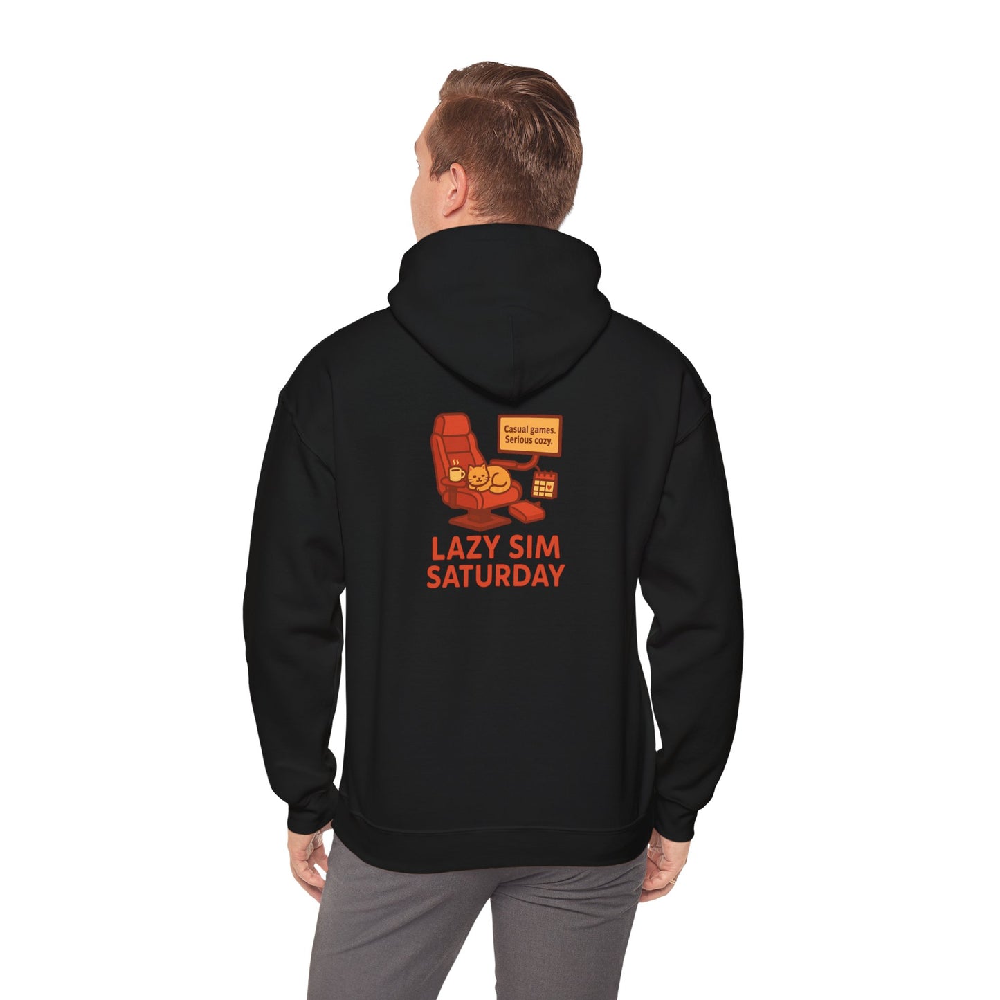 Cozy Sim Uniform Hoodie - Unisex Heavy Blend Sweatshirt for Gaming Enthusiasts