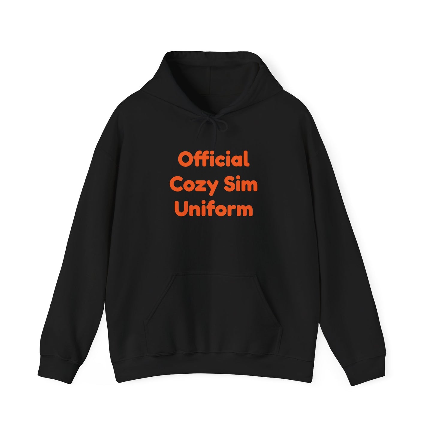 Cozy Sim Uniform Hoodie - Unisex Heavy Blend Sweatshirt for Gaming Enthusiasts