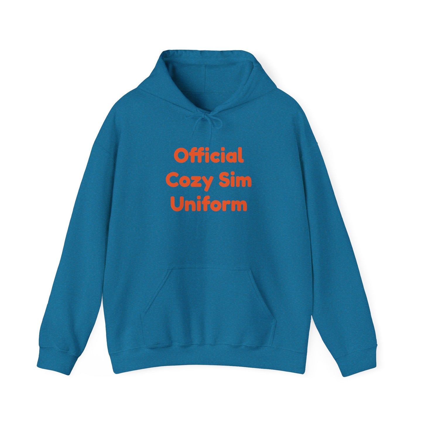 Cozy Sim Uniform Hoodie - Unisex Heavy Blend Sweatshirt for Gaming Enthusiasts
