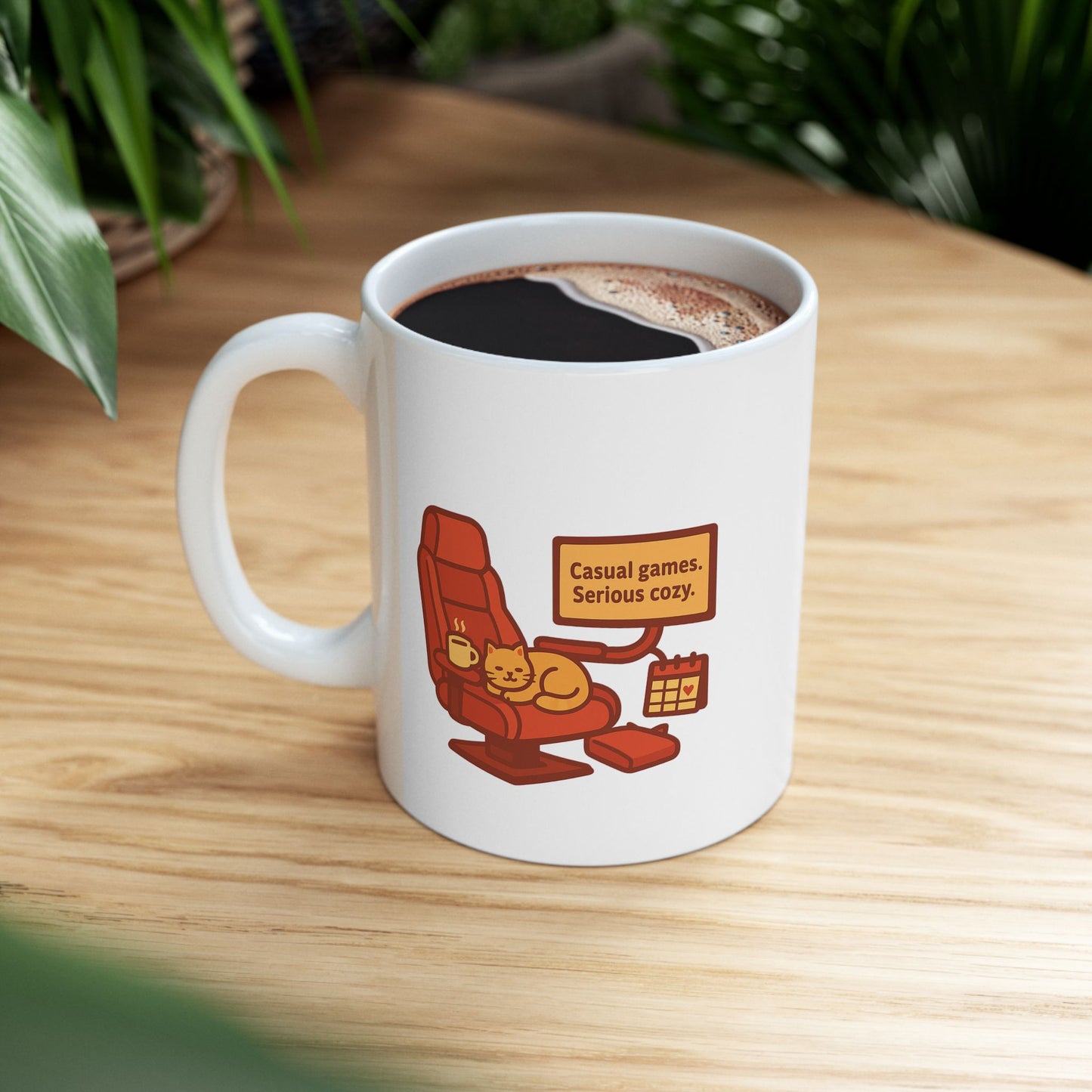Fun Ceramic Mug - Perfect for Coffee Lovers and Relaxing Days