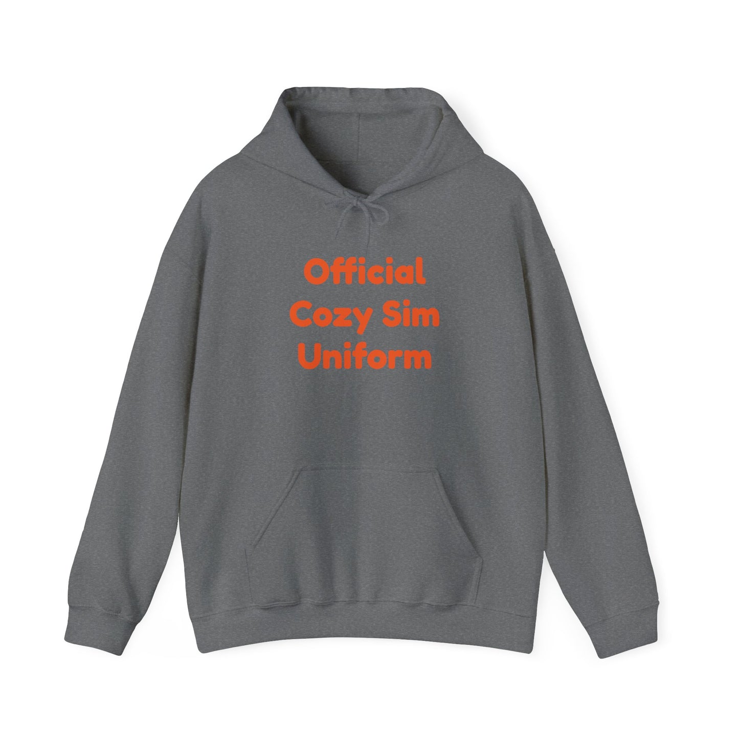 Cozy Sim Uniform Hoodie - Unisex Heavy Blend Sweatshirt for Gaming Enthusiasts