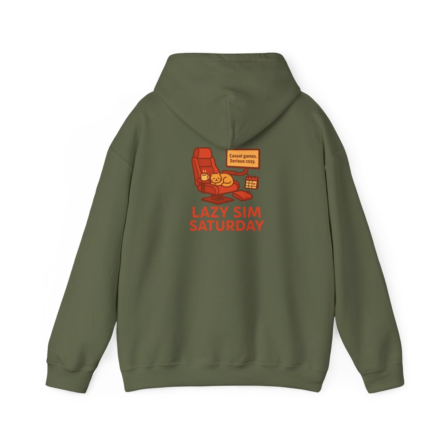 Cozy Sim Uniform Hoodie - Unisex Heavy Blend Sweatshirt for Gaming Enthusiasts