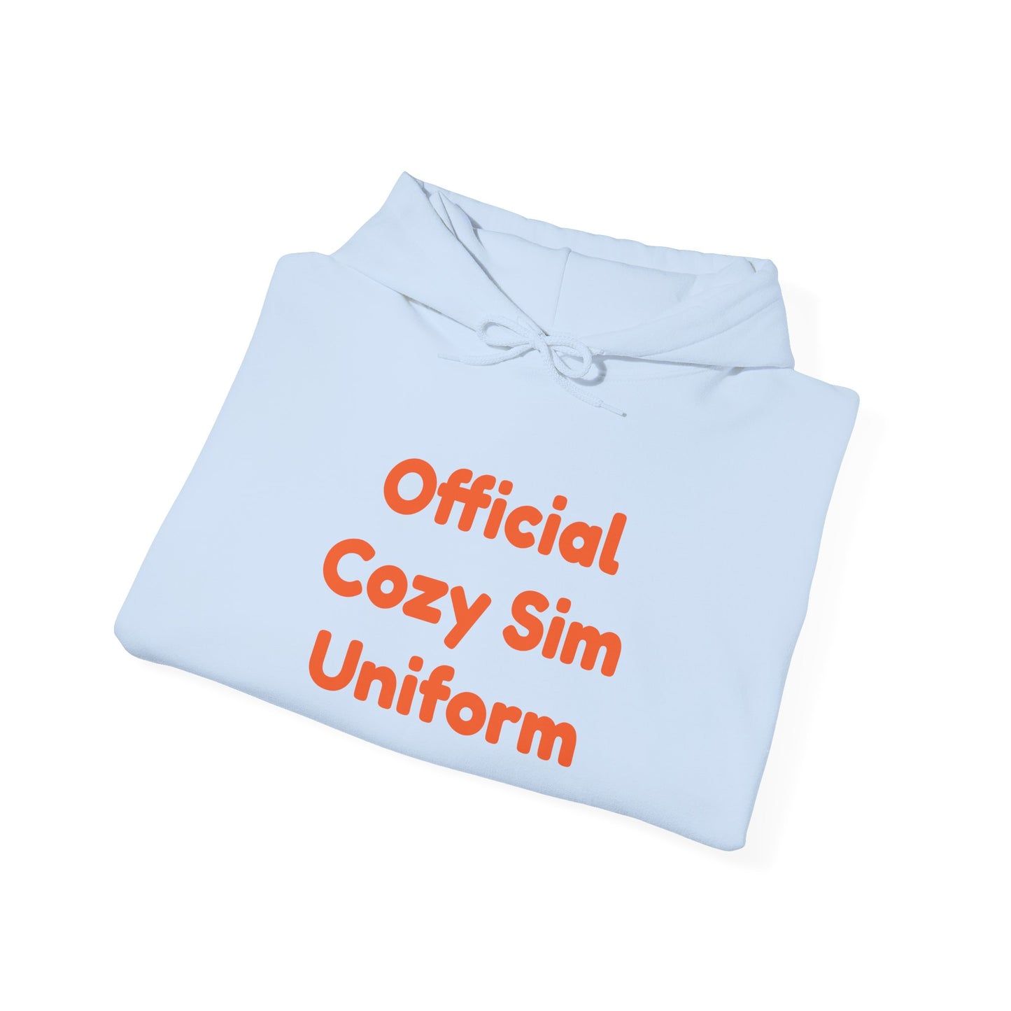 Cozy Sim Uniform Hoodie - Unisex Heavy Blend Sweatshirt for Gaming Enthusiasts