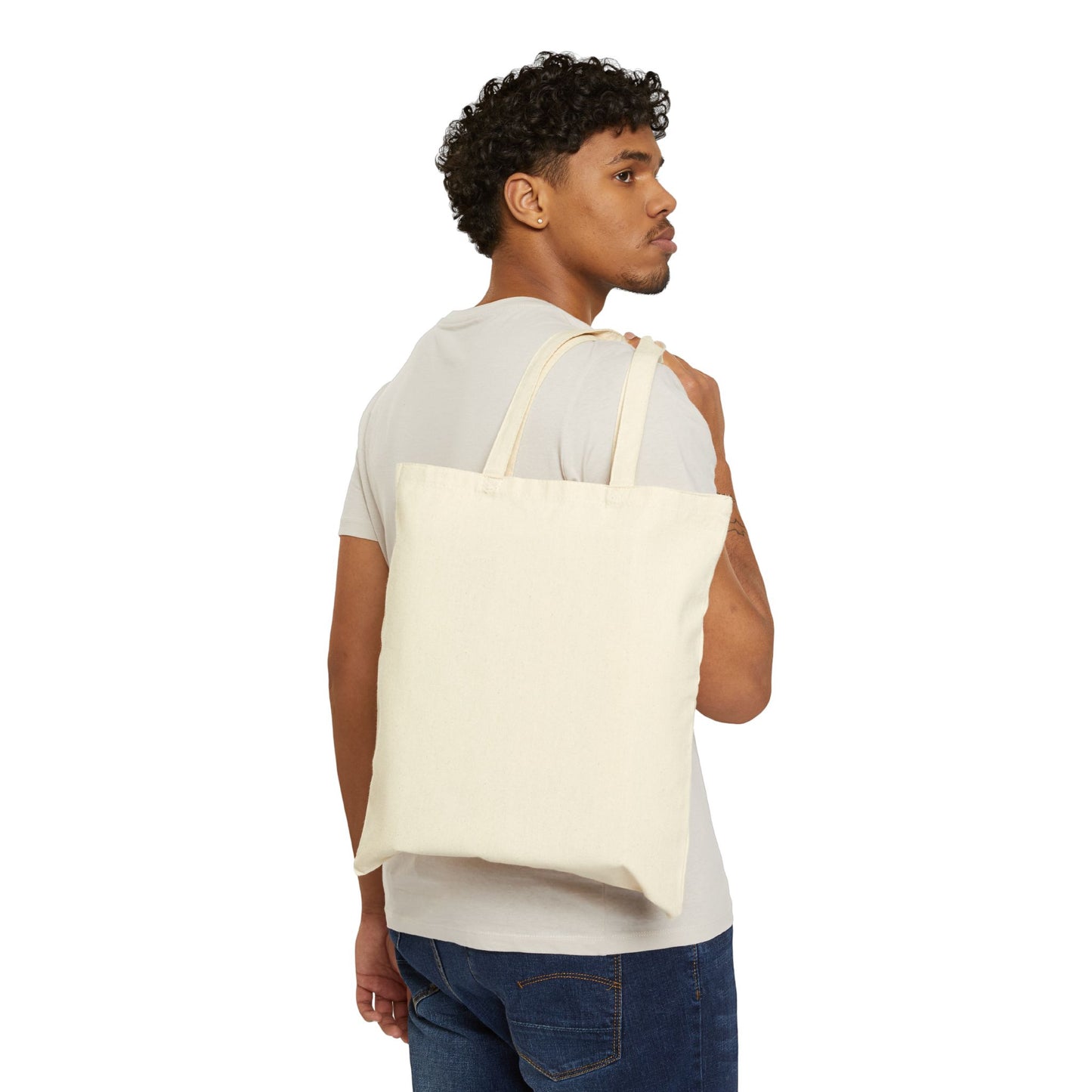 Lazy Sim Loadout Cotton Canvas Tote Bag - Casual Gaming Vibes