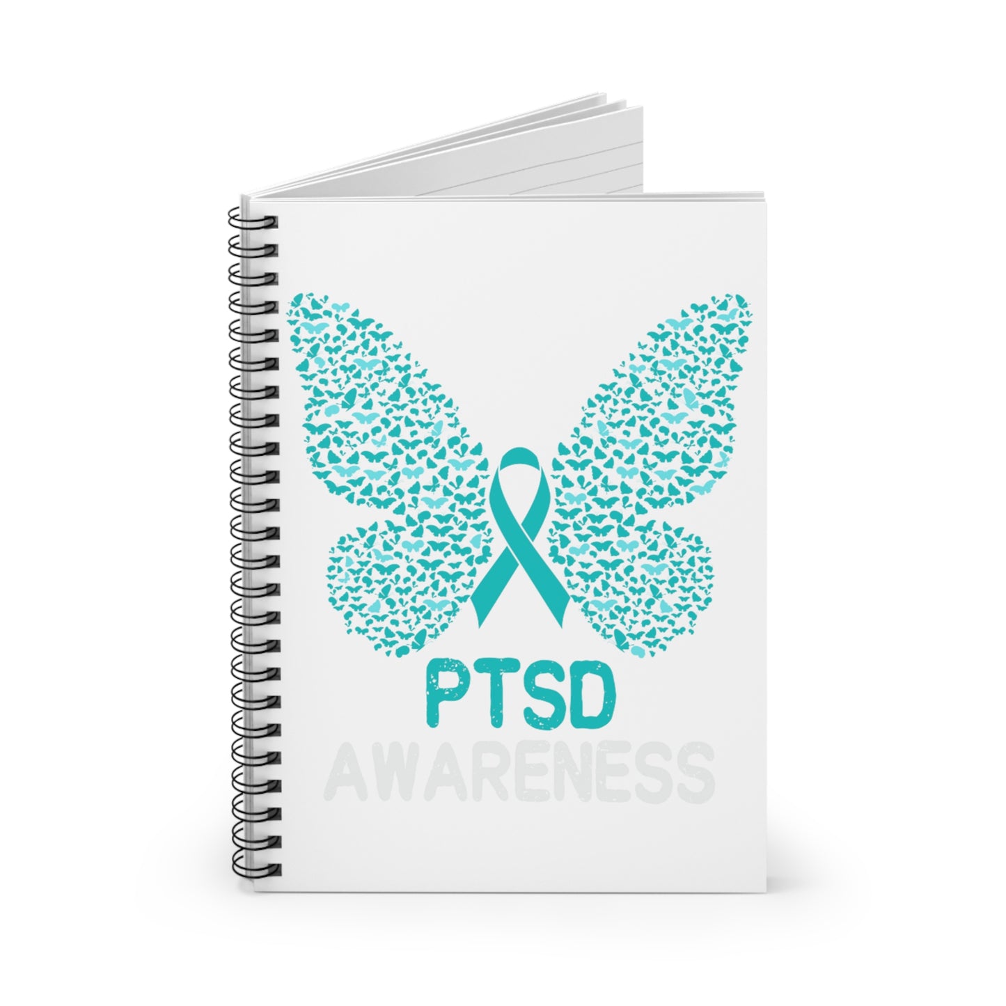 PTSD Awareness Spiral Notebook - Ruled Line