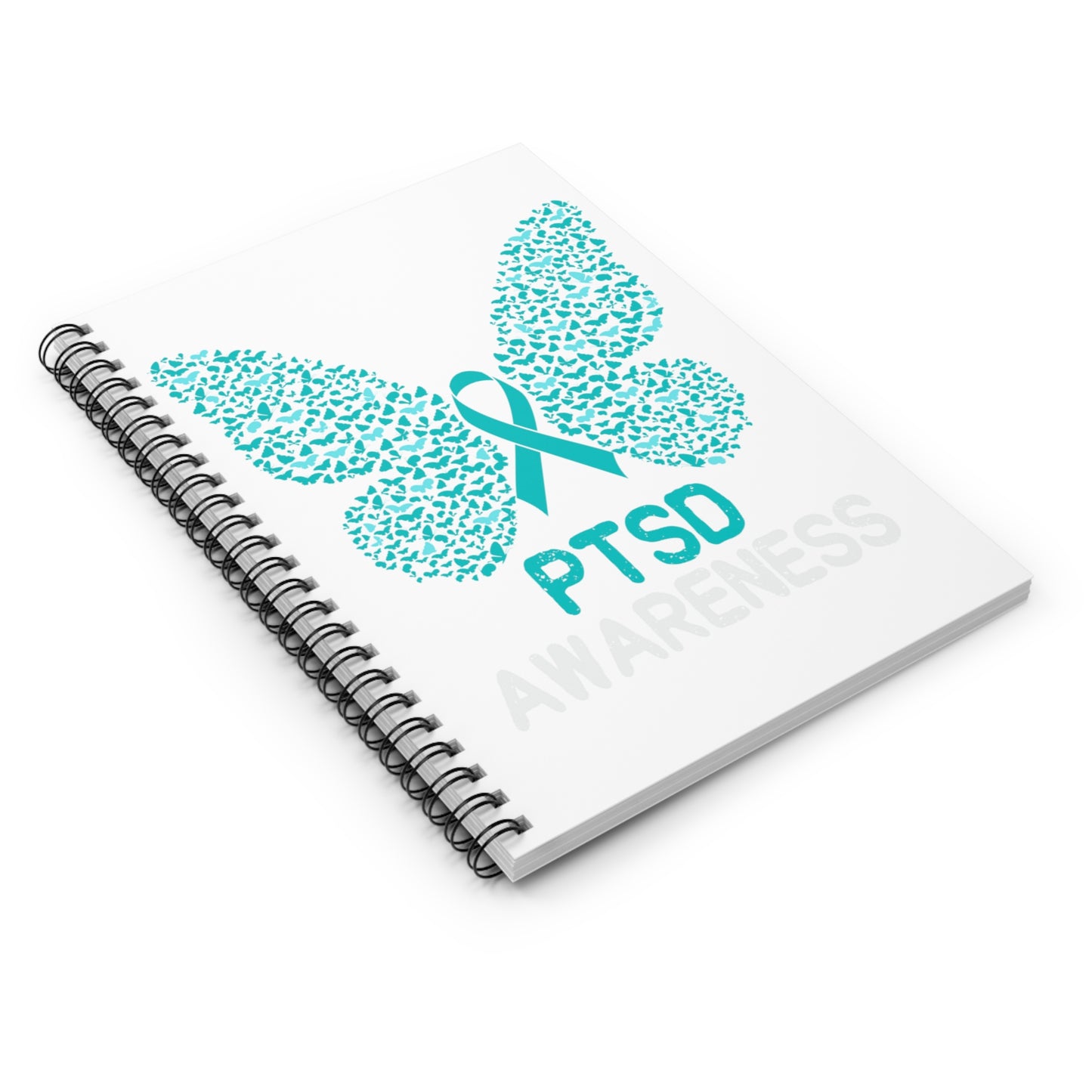 PTSD Awareness Spiral Notebook - Ruled Line