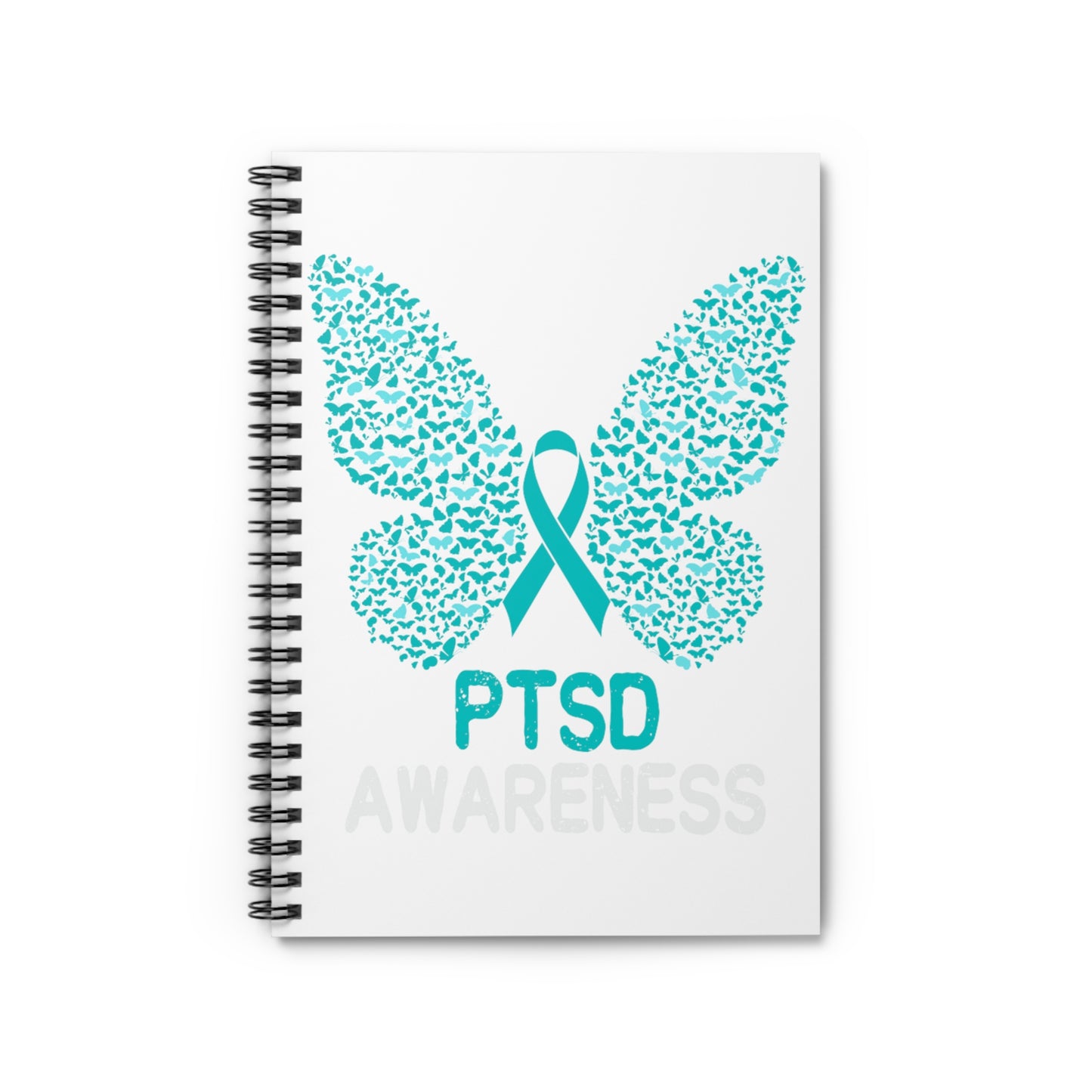 PTSD Awareness Spiral Notebook - Ruled Line
